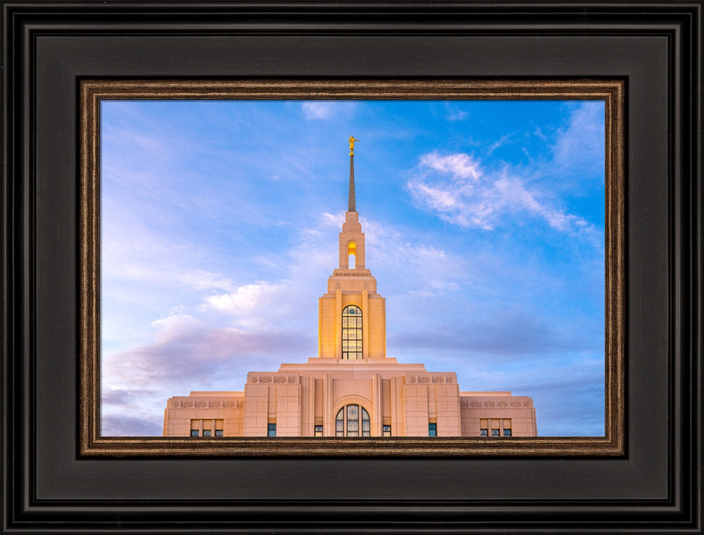 Red Cliffs Utah Temple - Pink Sky