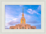 Red Cliffs Utah Temple - Pink Sky