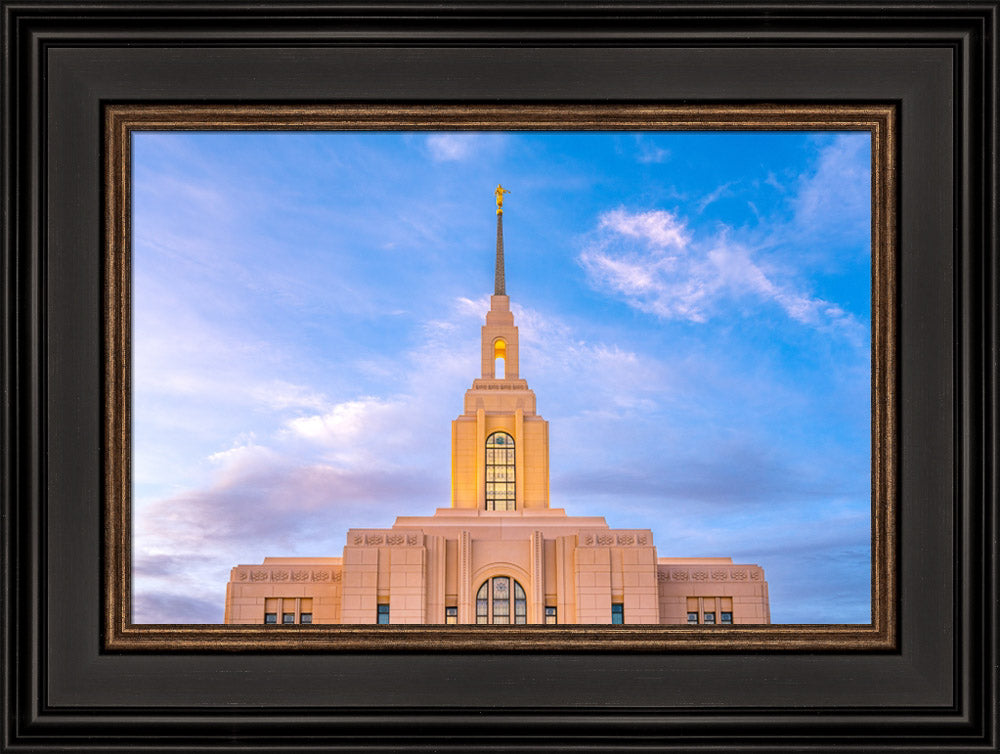 Red Cliffs Utah Temple - Pink Sky