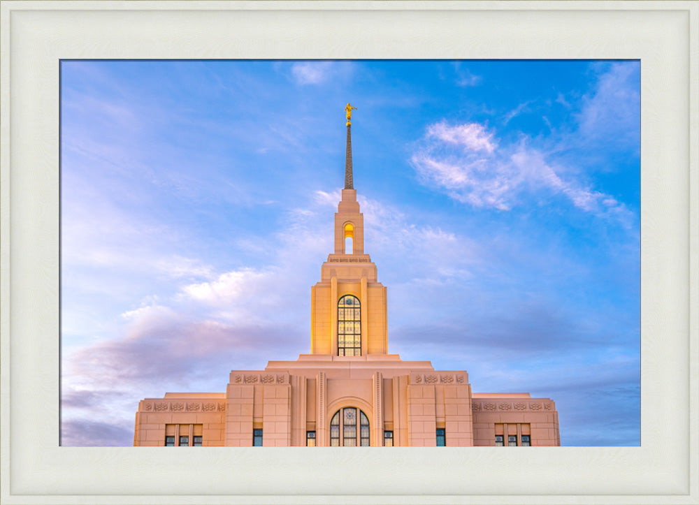 Red Cliffs Utah Temple - Pink Sky