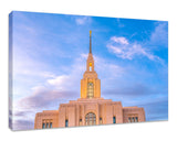 Red Cliffs Utah Temple - Pink Sky