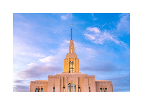 Red Cliffs Utah Temple - Pink Sky