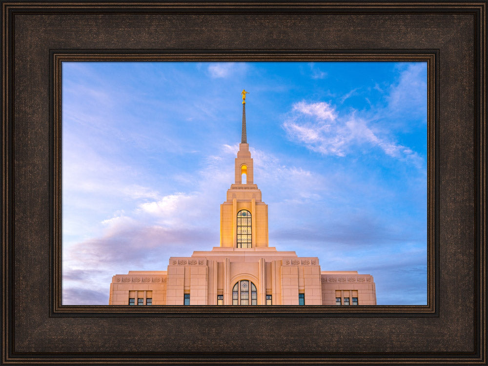 Red Cliffs Utah Temple - Pink Sky