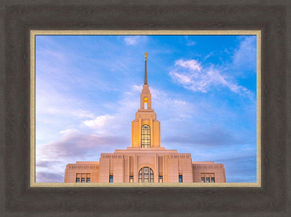 Red Cliffs Utah Temple - Pink Sky