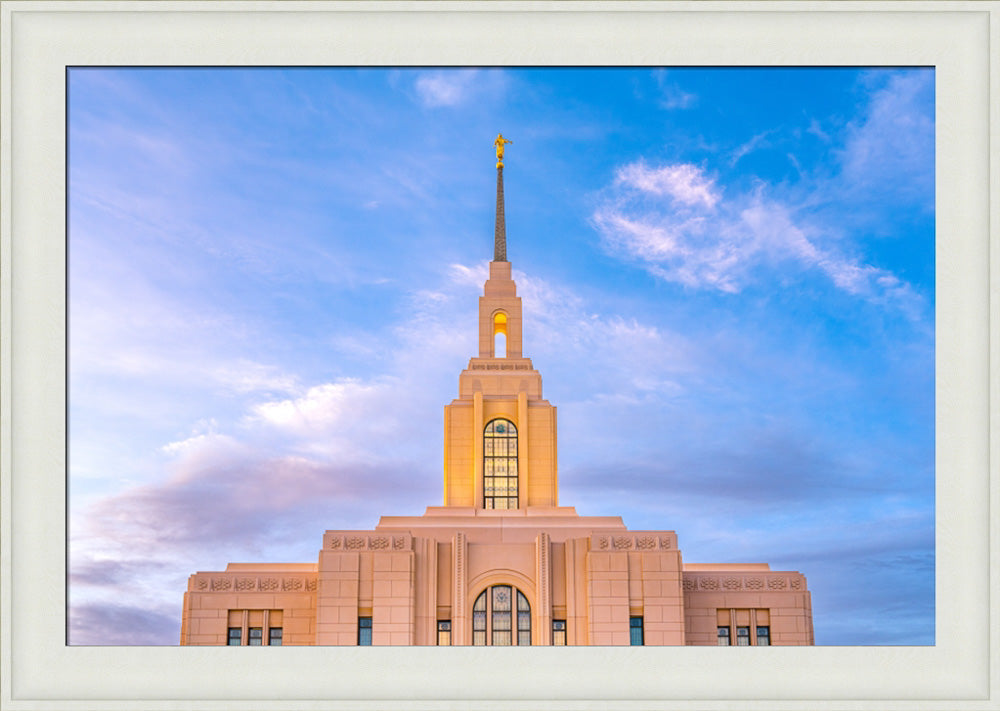 Red Cliffs Utah Temple - Pink Sky