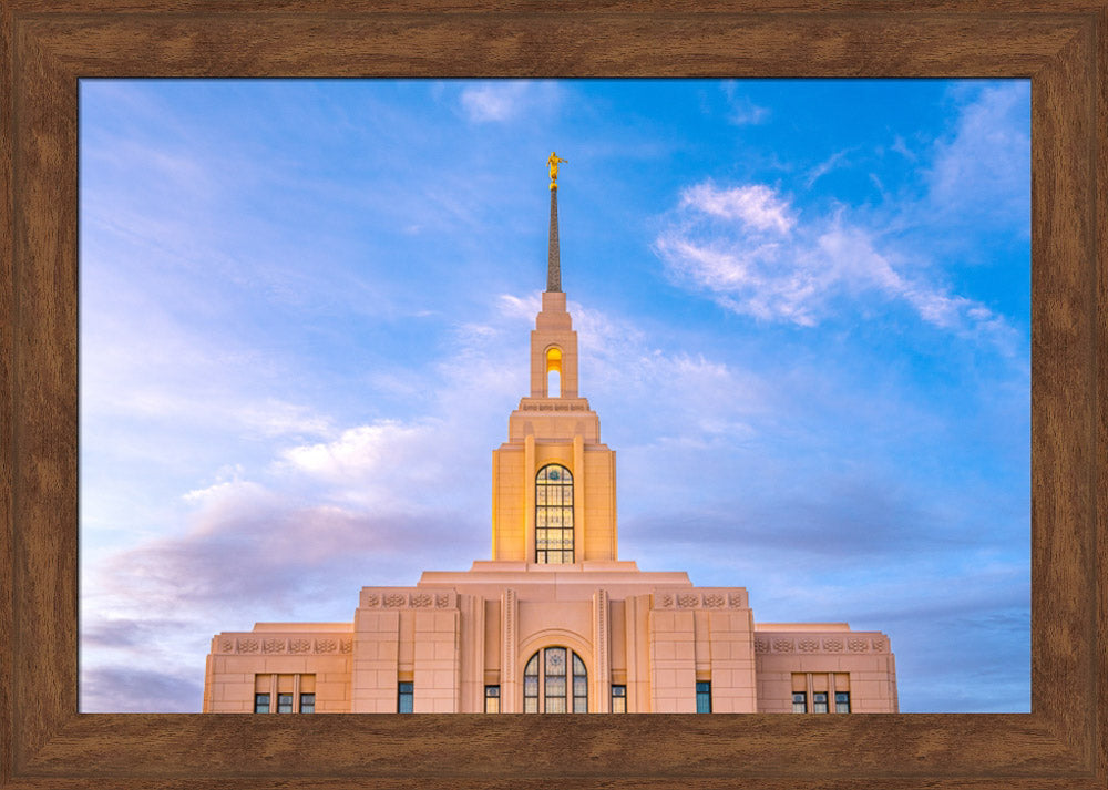 Red Cliffs Utah Temple - Pink Sky