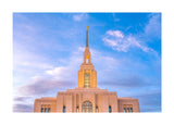 Red Cliffs Utah Temple - Pink Sky