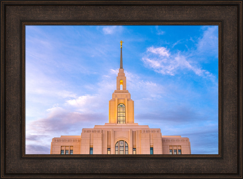 Red Cliffs Utah Temple - Pink Sky