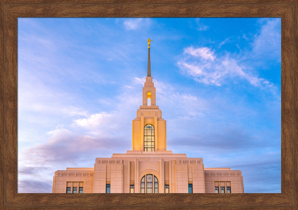 Red Cliffs Utah Temple - Pink Sky