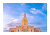 Red Cliffs Utah Temple - Pink Sky