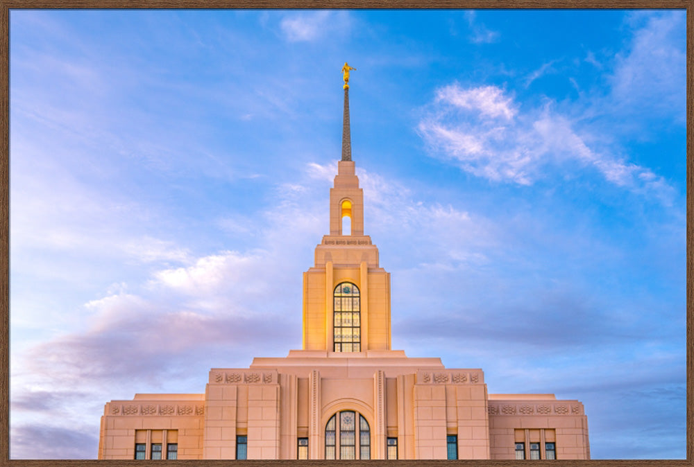 Red Cliffs Utah Temple - Pink Sky