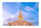 Red Cliffs Utah Temple - Pink Sky