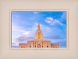 Red Cliffs Utah Temple - Pink Sky