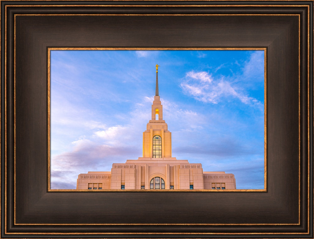 Red Cliffs Utah Temple - Pink Sky