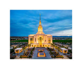 Red Cliffs Utah Temple - Evening Glow