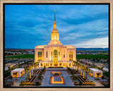 Red Cliffs Utah Temple - Evening Glow - framed giclee canvas