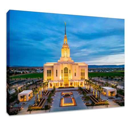 Red Cliffs Utah Temple - Evening Glow