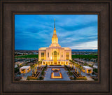 Red Cliffs Utah Temple - Evening Glow - framed giclee canvas