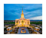 Red Cliffs Utah Temple - Evening Glow