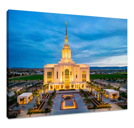Red Cliffs Utah Temple - Evening Glow