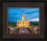 Red Cliffs Utah Temple - Evening Glow - framed giclee canvas