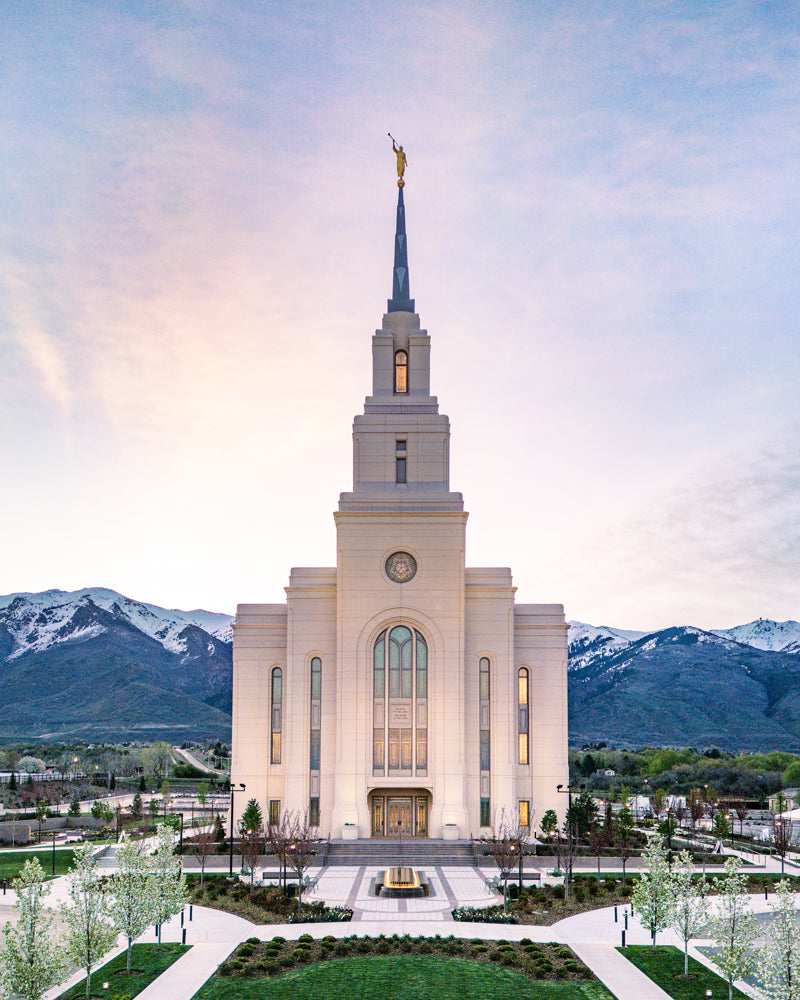 Layton Utah Temple- Mountain Blossoms