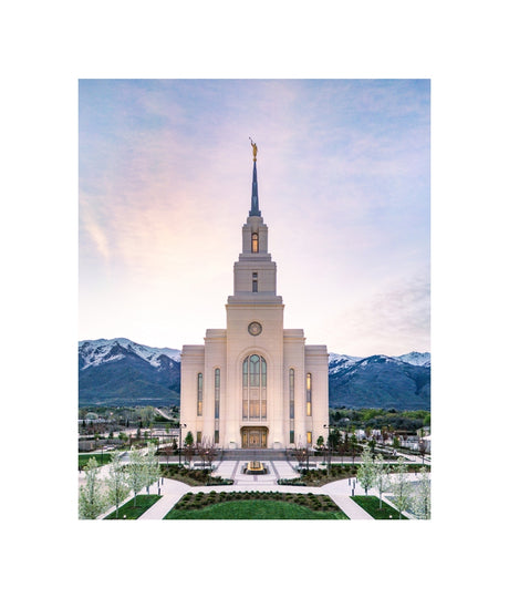 Layton Utah Temple- Mountain Blossoms