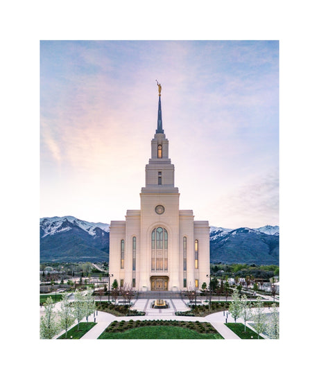 Layton Utah Temple- Mountain Blossoms