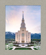 Layton Utah Temple- Mountain Blossoms  - framed giclee canvas