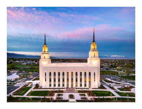 Layton Utah Temple - Dusk