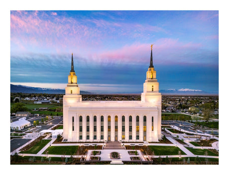 Layton Utah Temple - Dusk
