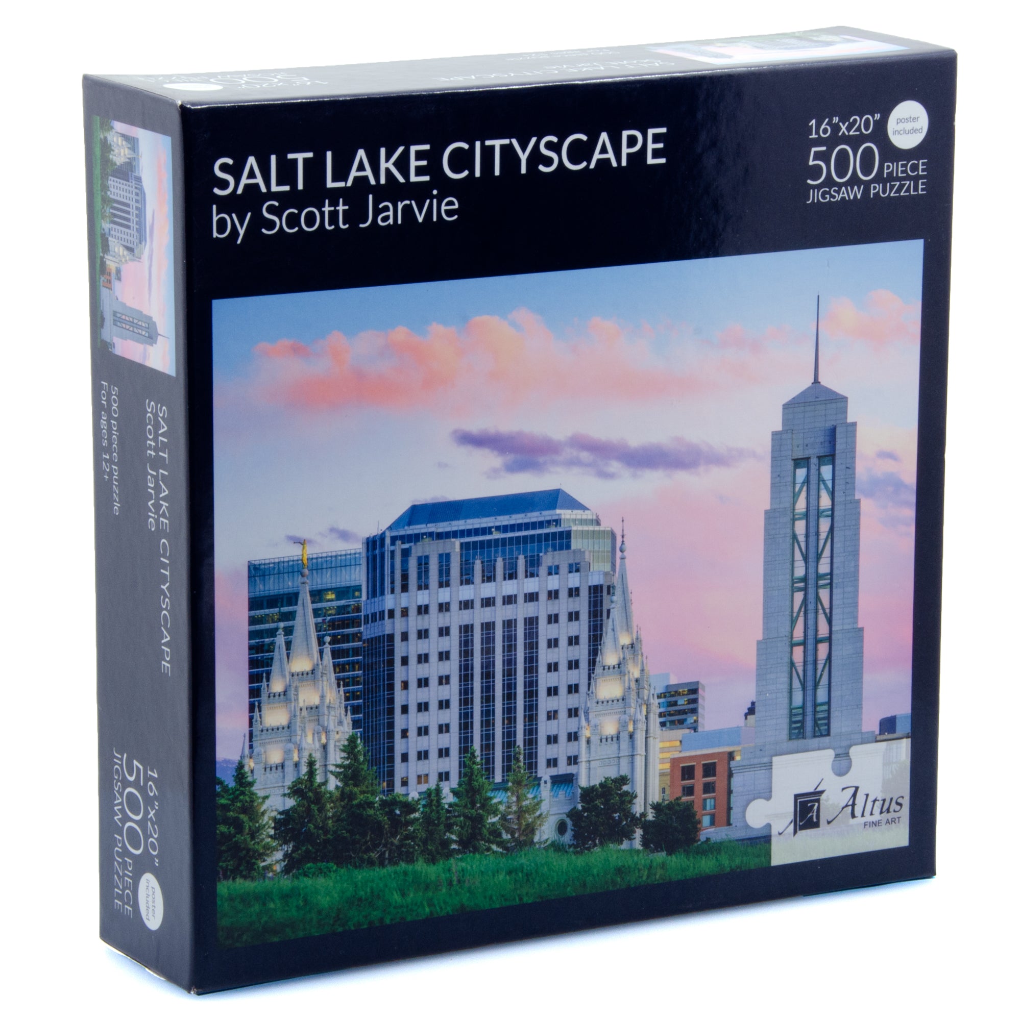 ジグソーパズル Salt Lake Cityscape 16x20 jigsaw puzzle 500 pieces – Altus Fine Art