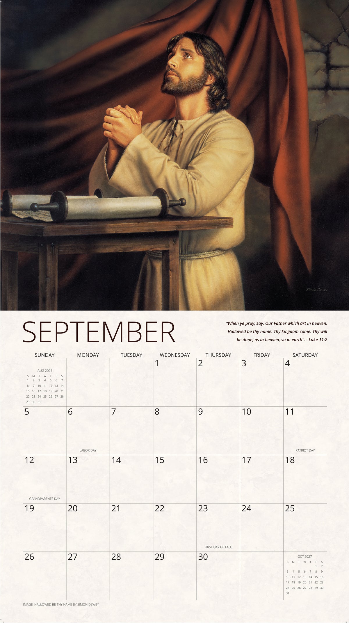 Living Water Simon Dewey 2027 Calendar