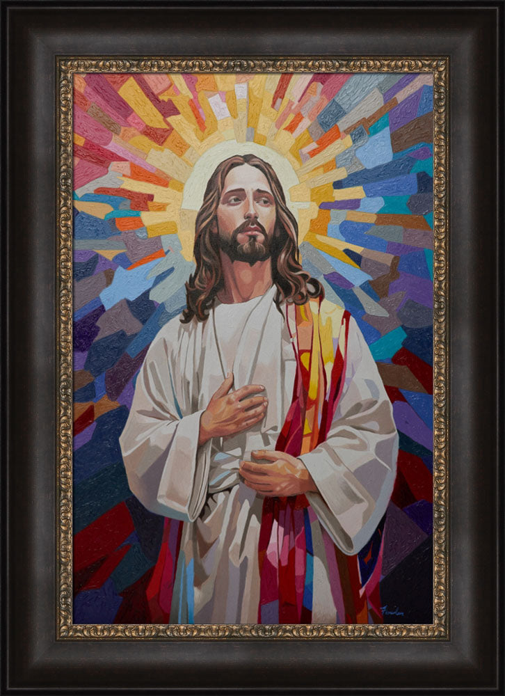 Eternal Illumination - framed giclee canvas