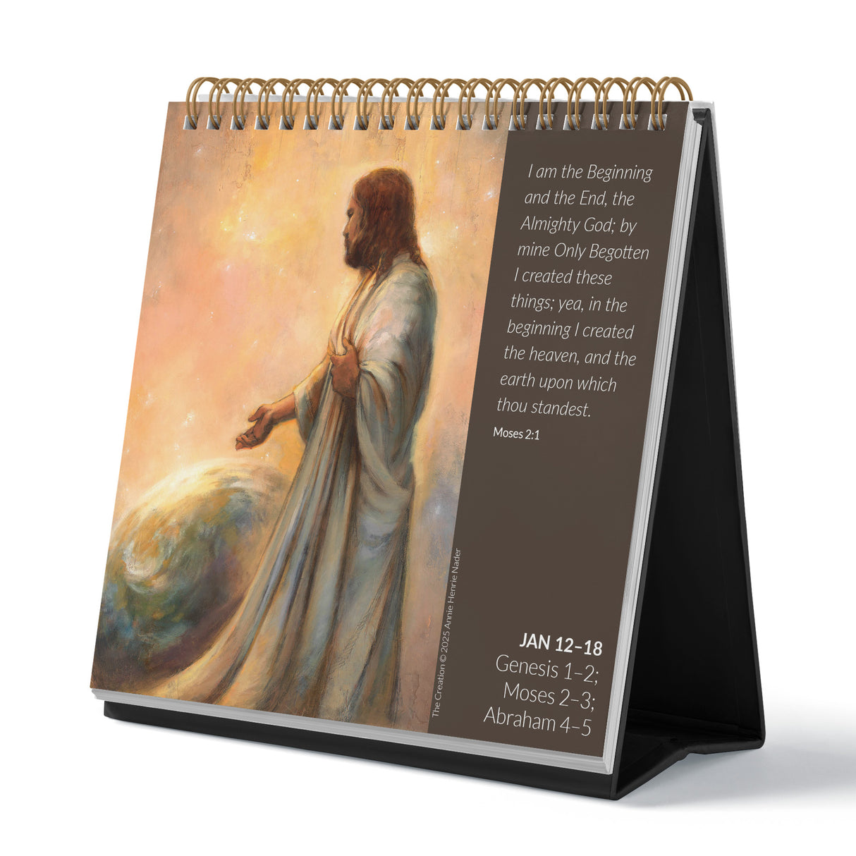2026 Come, Follow Me Old Testament -Weekly Desk Calendar - Latter-day Saint Scripture Study Companion with Inspirational Artwork & Verses