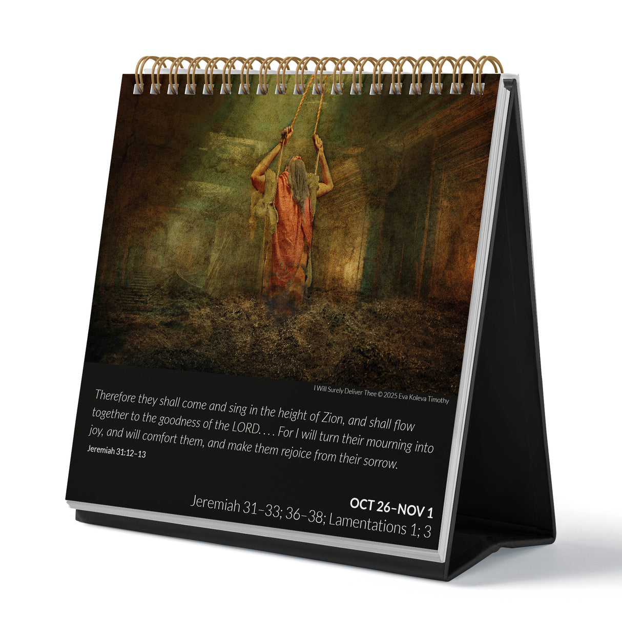 2026 Come, Follow Me Old Testament -Weekly Desk Calendar - Latter-day Saint Scripture Study Companion with Inspirational Artwork & Verses