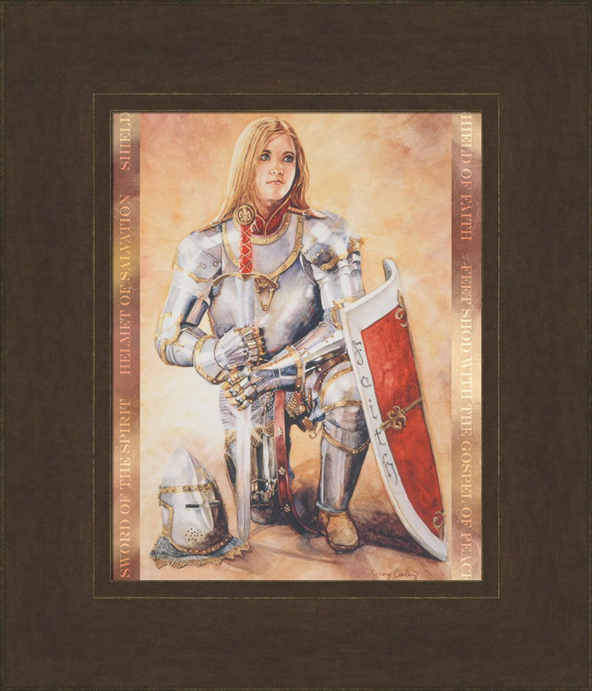 Young Girl wearing the armor of God. Art 12