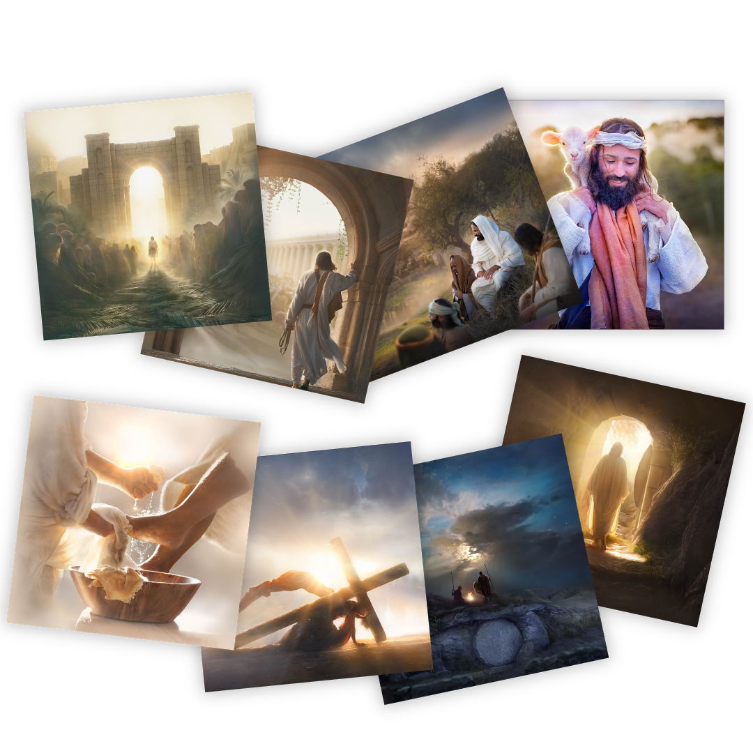 Holy Week in Harmony 6x6 card set - 8 cards