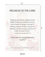 Holiness to the lord