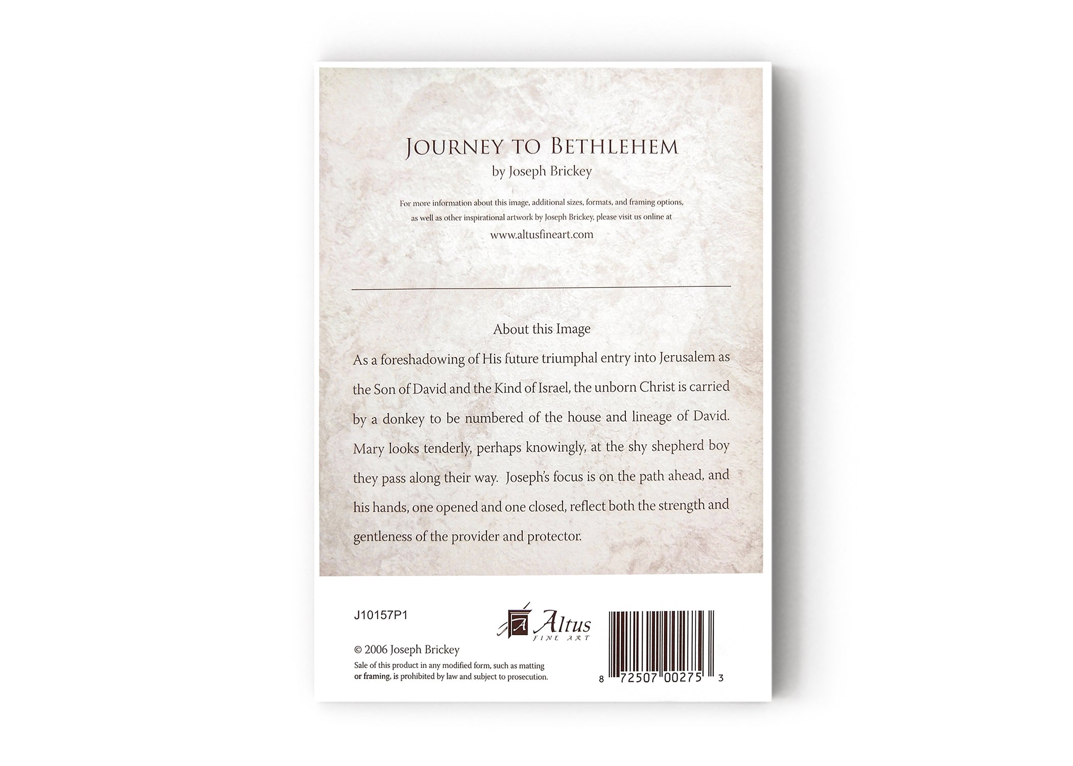 Journey To Bethlehem by Joseph Brickey