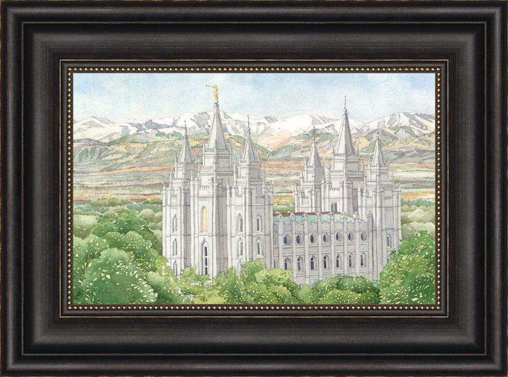 Salt Lake City Temple by Anne Bradham