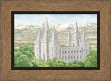 Salt Lake City Temple by Anne Bradham