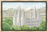 Salt Lake City Temple by Anne Bradham