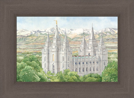 Salt Lake City Temple by Anne Bradham