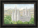 Salt Lake City Temple by Anne Bradham