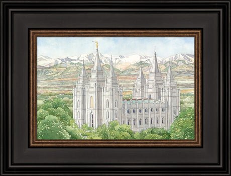 Salt Lake City Temple by Anne Bradham