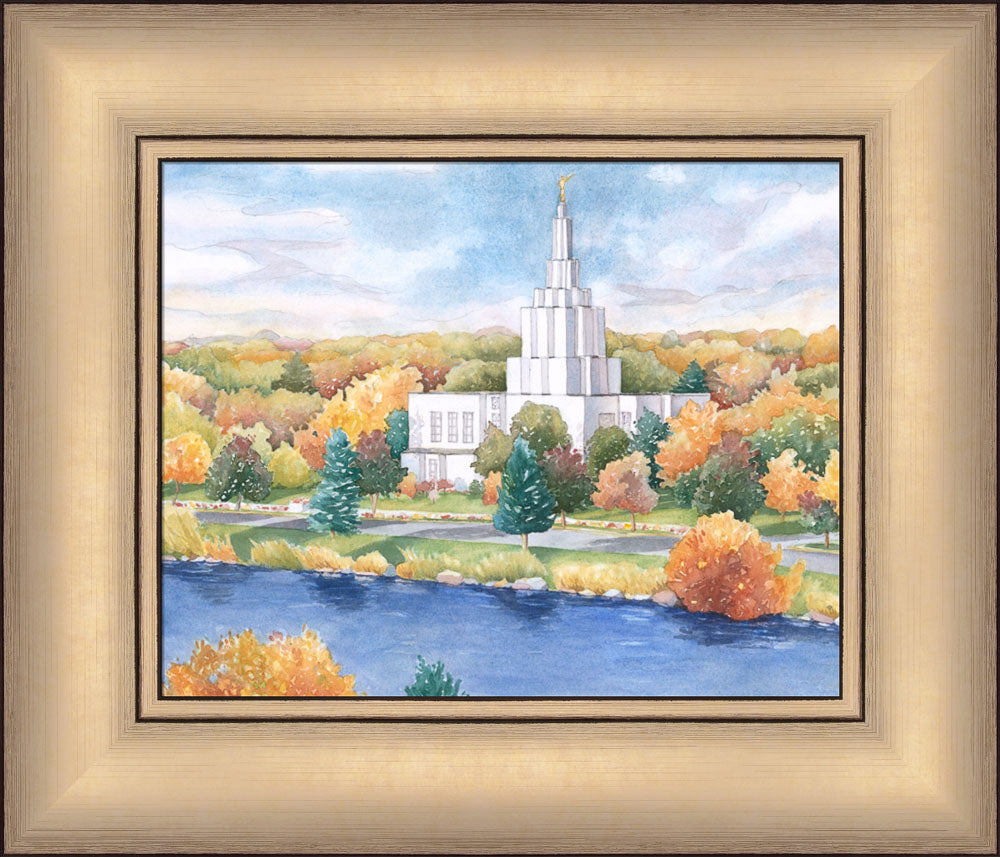 Idaho Falls Temple by Anne Bradham