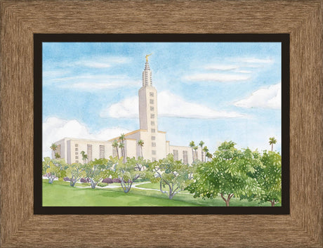 Los Angeles California Temple by Anne Bradham