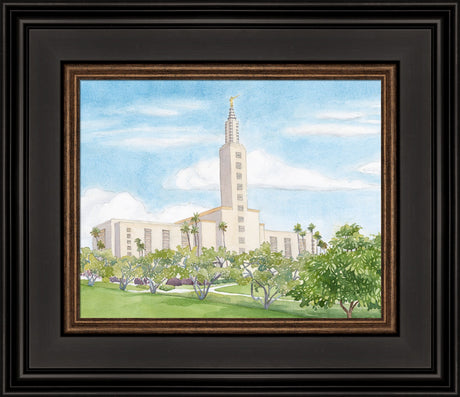 Los Angeles California Temple by Anne Bradham