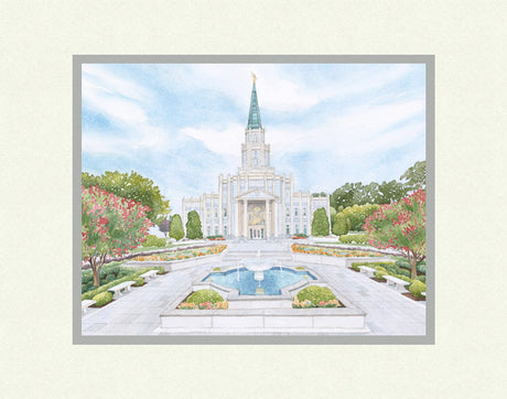 Houston Texas Temple by Anne Bradham